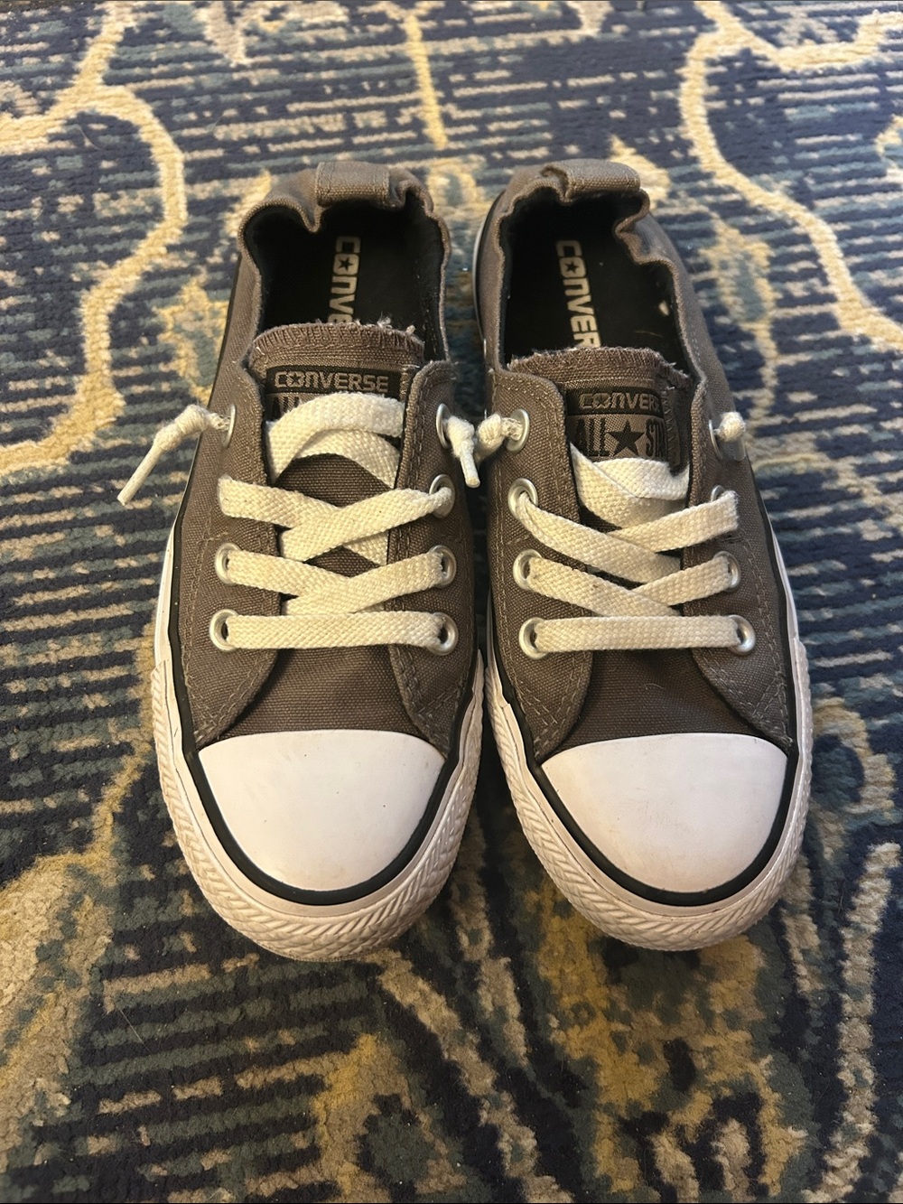 Converse Womens Canvas Low Top Sneakers with White Toe